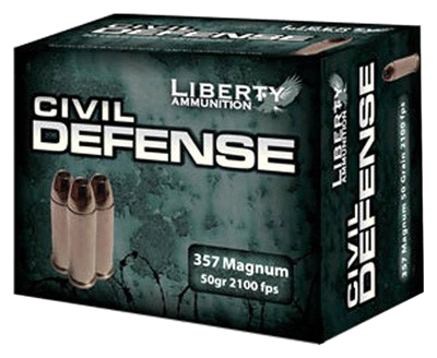 Liberty Civil Defense 357 Magnum 50 Grain Hollow Point Ammunition – 20 Rounds