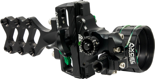 Axcel Bow Sight Accu Hunter Single Pin Green .019 with Riflescope