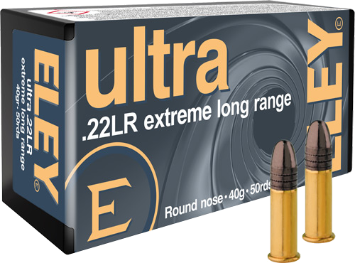 Eley Ultra Extreme Long Range .22 LR 40 Grain Ammunition – 50 Rounds