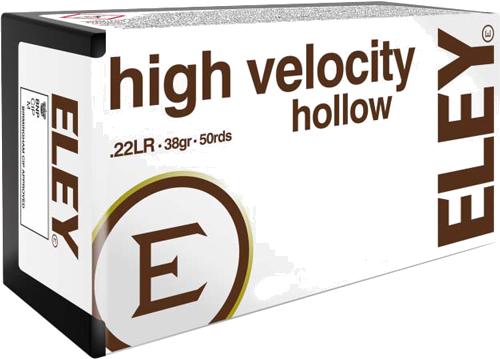 Eley High Velocity .22 LR 38 Grain Hollow Point Ammunition – 50 Rounds