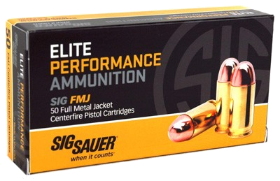 SIG Sauer Ammo 10mm 180 Grain Full Metal Jacket Ammunition – 50 Rounds