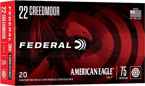 Federal Am Eagle .22 Creedmoor 75 Grain Ammunition – 20 Rounds