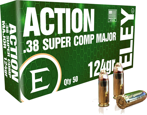 Eley Action 38 Super .38 Super 124 Grain Full Metal Jacket Ammunition – 50 Rounds