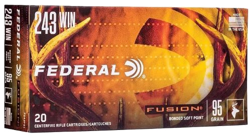 Federal Fusion .243 Win 95 Grain Ammunition – 20 Rounds