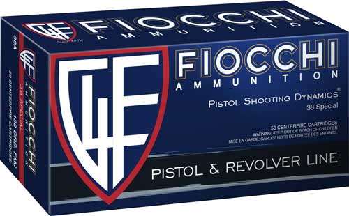 Fiocchi .38 Special 158 Grain Jacketed Hollow Point Ammunition – 50 Rounds