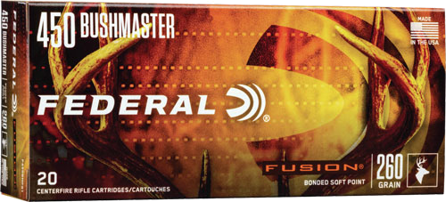 Federal Fusion 450 Bm 260 Grain Ammunition – 20 Rounds