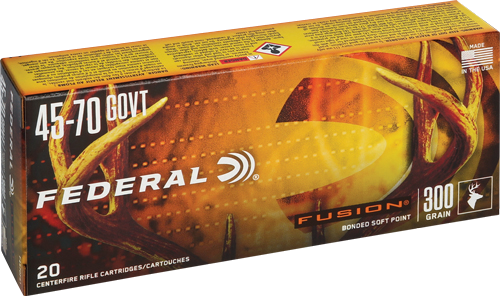 Federal Fusion .45-70 Govt 300 Grain Ammunition – 20 Rounds