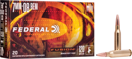 Federal Fusion 7mm-08 Rem 120 Grain Ammunition – 20 Rounds