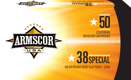 Armscor .38 Special 158 Grain Ammunition – 50 Rounds