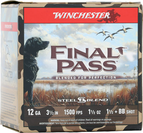 Winchester Final Pass 12 Gauge Ammunition – 25 Rounds