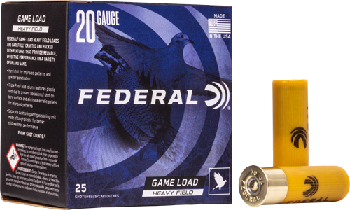 Federal Game Load 20 Gauge #7.5 Shot Ammunition – 250 Rounds
