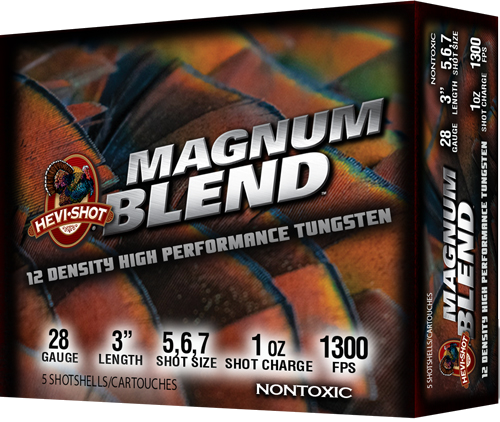 Hevi-Shot Magnum Blend 28 Gauge #567 Shot Ammunition – 5 Rounds