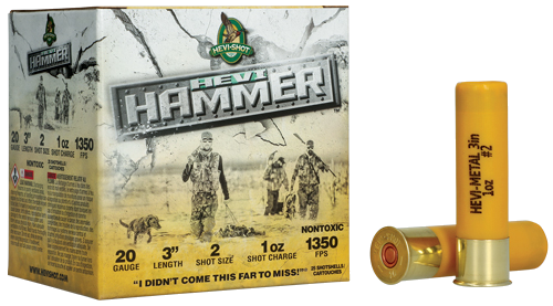 Hevi-Shot Heavy Hammer 20 Gauge #3 Shot Ammunition – 25 Rounds