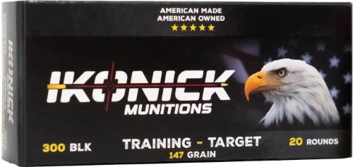 Ikonick Usa .300 Blackout 147 Grain Ammunition – 20 Rounds