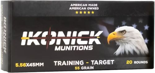 Ikonick Usa 5.56 NATO 55 Grain Full Metal Jacket Ammunition – 20 Rounds