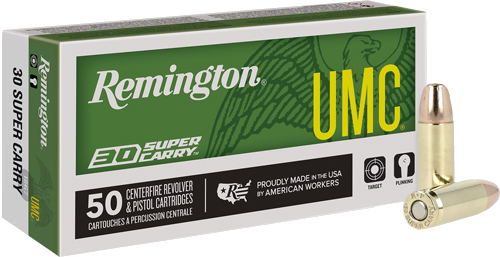 Remington UMC 30 Super Carry 100 Grain Full Metal Jacket Ammunition – 50 Rounds