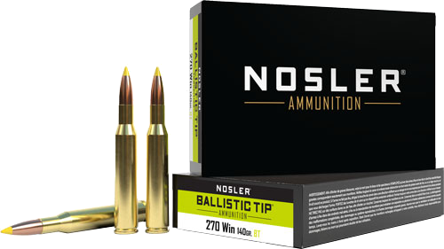 Nosler Bullets .270 Win 140 Grain Ammunition – 20 Rounds