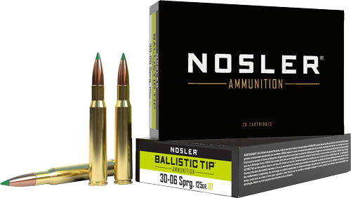 Nosler Bullets Bt .30-06 Springfield 125 Grain Ammunition – 20 Rounds