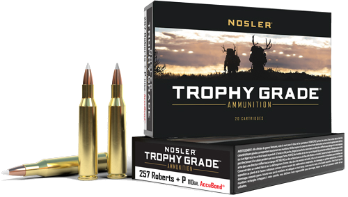 Nosler Bullets Trophy 257 Roberts 110 Grain Ammunition – 20 Rounds