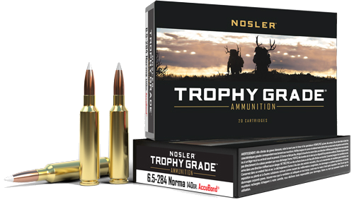 Nosler Bullets Trophy 6.5x284 Norma 140 Grain Ammunition – 20 Rounds