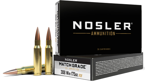 Nosler Bullets Match Grade .308 Win 175 Grain Ammunition – 20 Rounds
