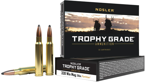 Nosler Bullets Trophy Grade 210 Grain Ammunition – 20 Rounds
