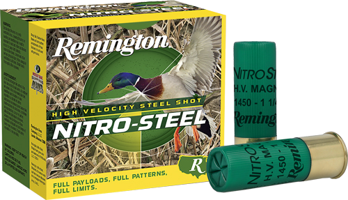 Remington Nitro-Steel 12 Gauge #4 Shot Ammunition – 25 Rounds
