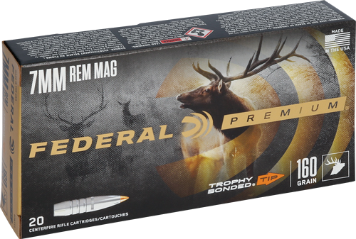 Federal Premium 7mm Rem Mag 160 Grain Ammunition – 20 Rounds