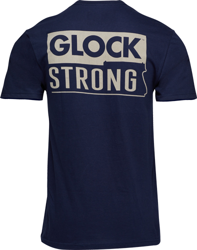 Glock Strong Short Sleeve T Shirt Navy Large