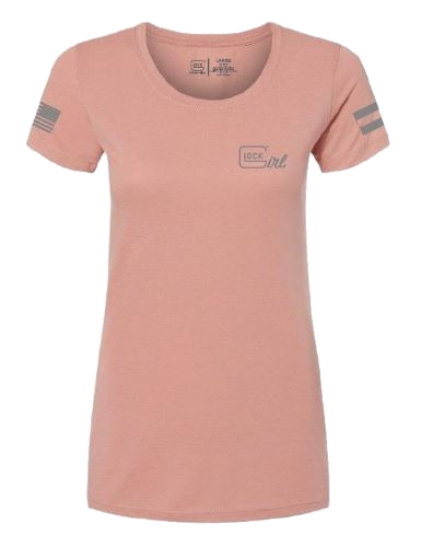 Glock Ladies "glock Girl Flag Tee" Short Sleeve Lg