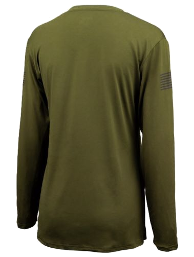 Glock Ladies Performance Long Sleeve Shirt Medium Military Green