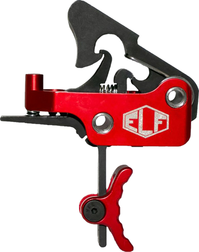 Elftmann Tactical Apex AR-15 Curved Adjustable 2.75-7 lb Trigger – Red
