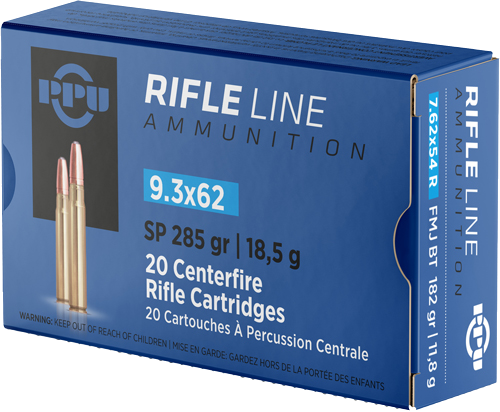 Ppu 9.3x62mm 285 Grain Ammunition – 20 Rounds
