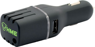 HME Products Scent Slammer Ozone Scent Eliminator Car Unit with Dual USB