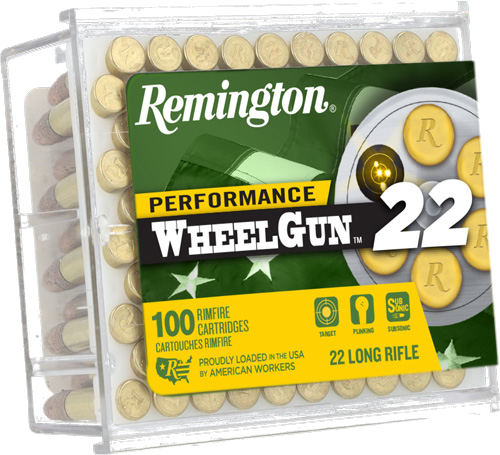 Remington Wheelgun .22 LR 39 Grain Ammunition – 100 Rounds
