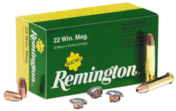 Remington .22 Magnum 40 Grain Jacketed Hollow Point Ammunition – 50 Rounds