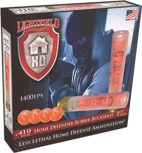 Lightfield 410 2.5" Rubber Buck 4 Pellet Ammunition – 5 Rounds