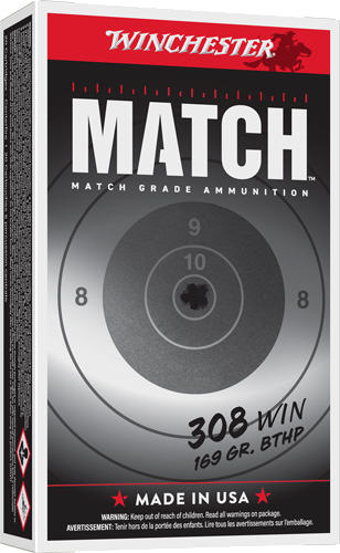 Winchester Match Elite .308 Win 169 Grain Ammunition – 20 Rounds
