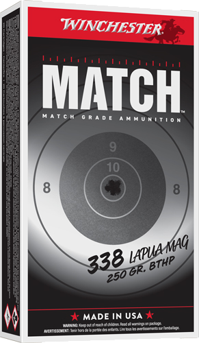 Winchester Supreme 338 Lapua .338 Lapua 250 Grain Ammunition – 20 Rounds