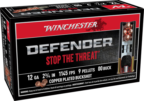 Winchester Defender 12 Gauge Ammunition – 10 Rounds