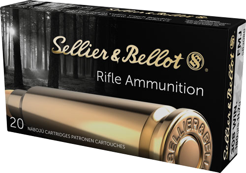 Sellier & Bellot .308 Win 180 Grain Full Metal Jacket Ammunition – 20 Rounds