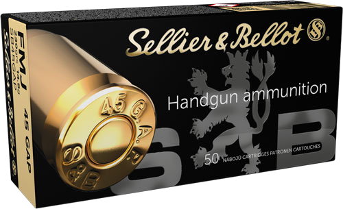 Sellier & Bellot 230 Grain Full Metal Jacket Ammunition – 50 Rounds