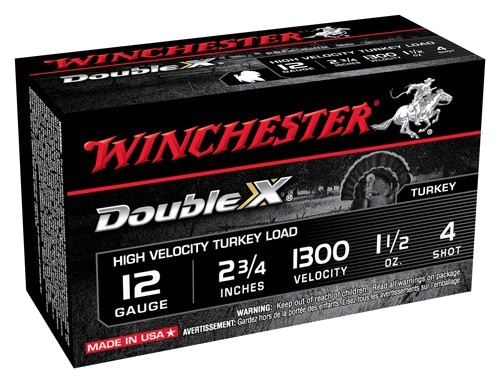 Winchester Double-X 12 Gauge #4 Shot Ammunition – 10 Rounds