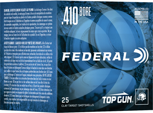 Federal Top Gun 410 2.5" 1/2 oz 7.5 Shot Ammunition – 250 Rounds