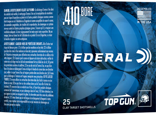 Federal Top Gun 410 2.5" 1/2 oz 9 #9 Shot Ammunition – 250 Rounds