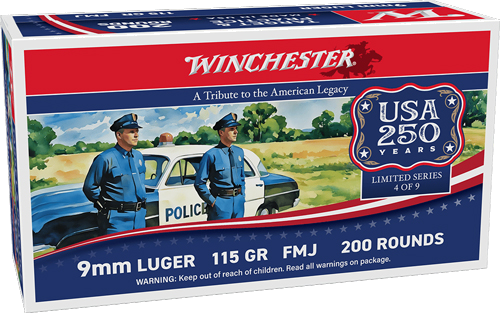 Winchester USA 9mm 115 Grain Ammunition – 1000 Rounds