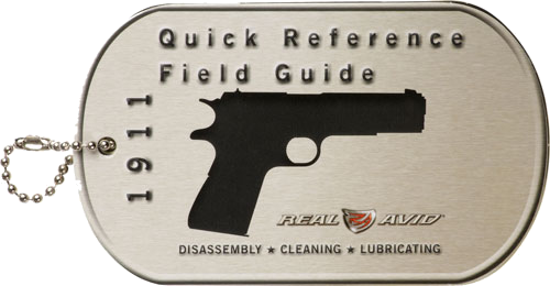 Real Avid 1911 Field Guide 1911 Maintenance Cards