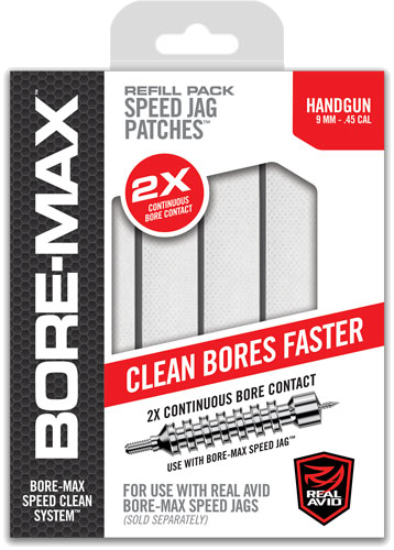Real Avid Bore Max Speed Jag Patches 4" for .22 Caliber