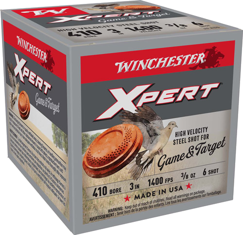Winchester Xpert Steel 410 3" 3/8 oz 6 #6 Shot Ammunition – 25 Rounds