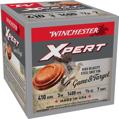 Winchester Xpert Steel 410 3" 3/8 oz 7 #7 Shot Ammunition – 25 Rounds